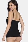 Zivame Knit Cotton Camisole - Black Beauty — thumbnail 3